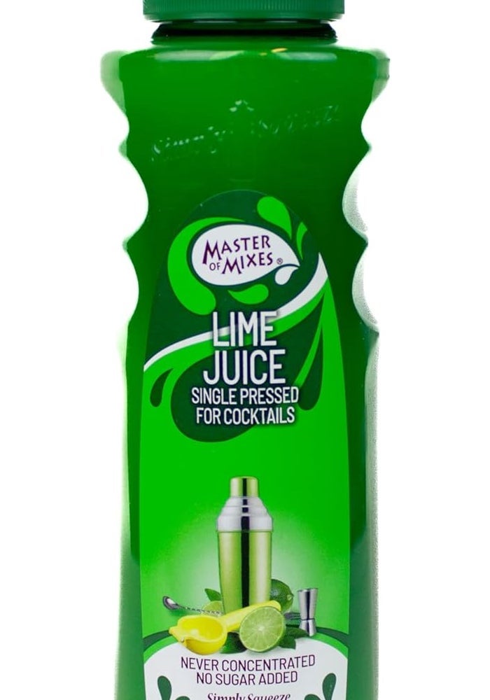 Master of Mixes Single Pressed Lime Juice - 375 ML - Image 1